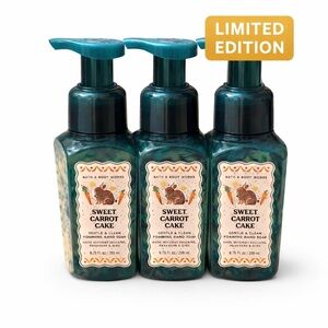 Sweet Carrot Cake Bath & Body Works Foaming Hand Soap 3 Easter Limited NEW